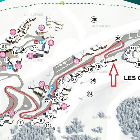 아파트 Les Gentianes - 2 Pieces 4 Pers -les Gentianes - Plagne Villages -classe 3- Wifi Mae-1944 라 플라뉴