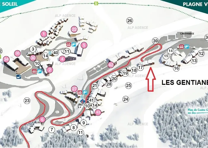 Apartment Les Gentianes - 2 Pieces 4 Pers -les Gentianes - Plagne Villages -classe 3- Wifi Mae-1944 La Plagne